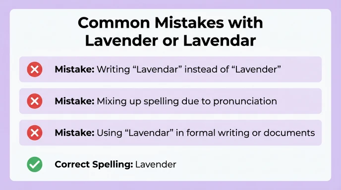 Common Mistakes with Lavender or Lavendar