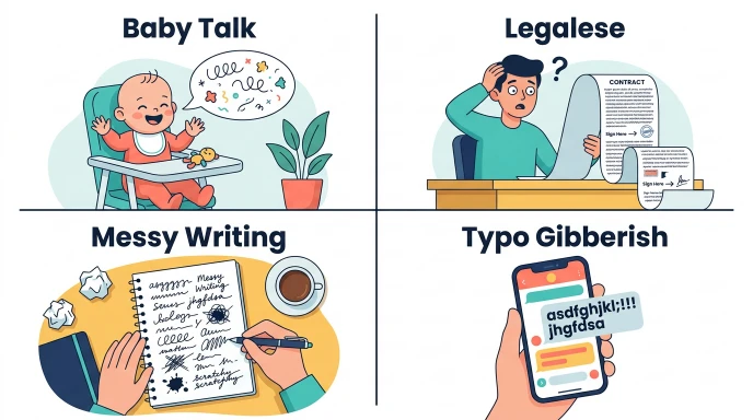 Everyday Examples of Gibberish